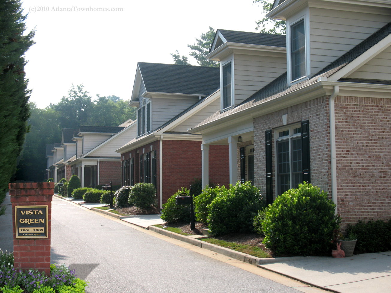 Vista Green Townhomes in Decatur, Georgia.