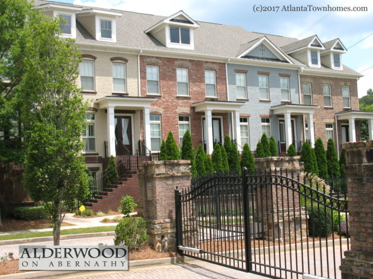 Alderwood on Abernathy Townhomes in Sandy Springs, GA.