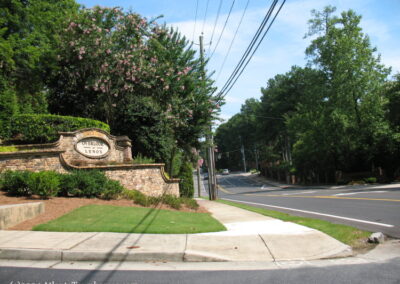 overlook at lenox townhomes view from entrance a