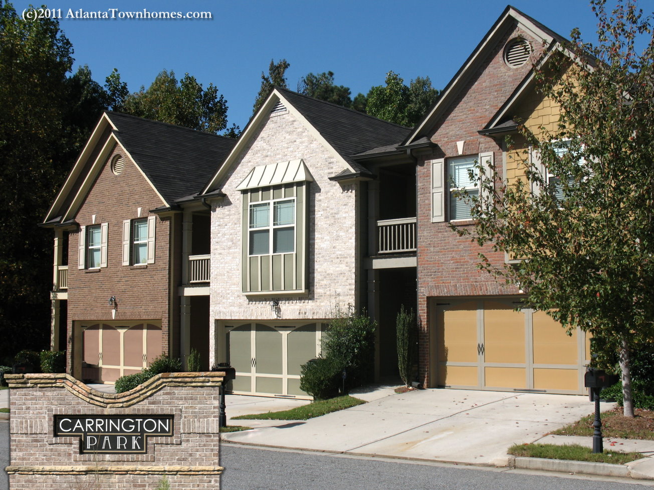 Carrington Park Townhomes in Lawrenceville, GA.