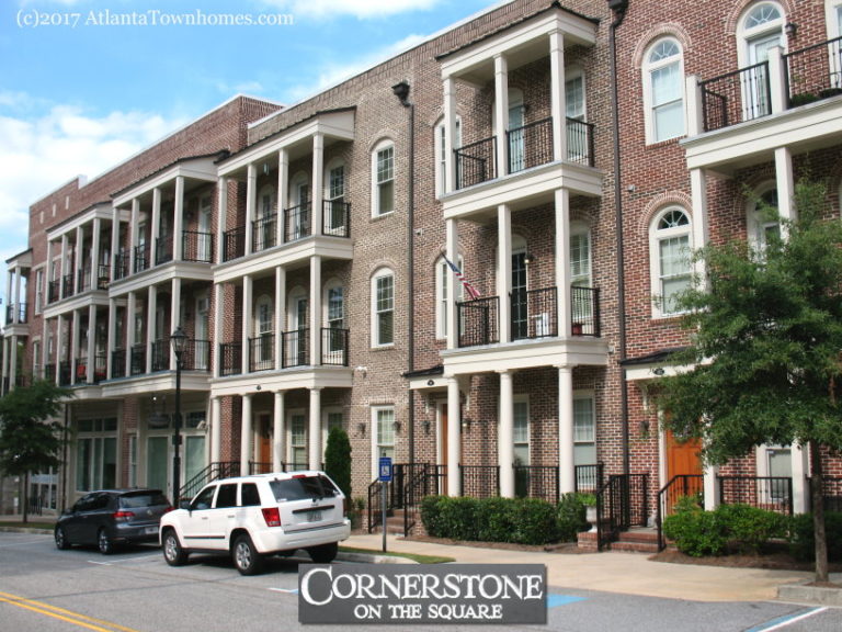 Cornerstone on the Square Townhomes in Lawrenceville, GA.