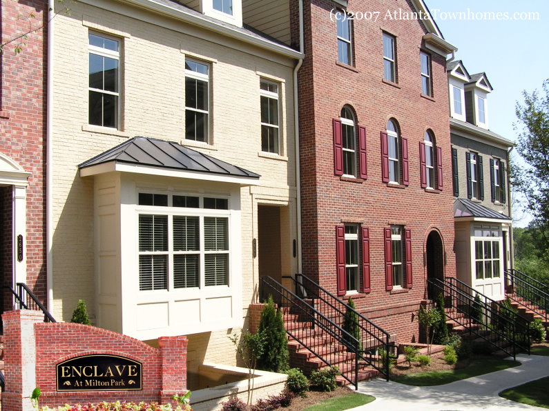 Enclave at Milton Park Townhomes in Alpharetta,