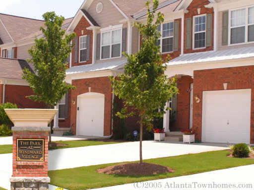 The Park at Windward Village Townhomes in Alpharetta, Ga