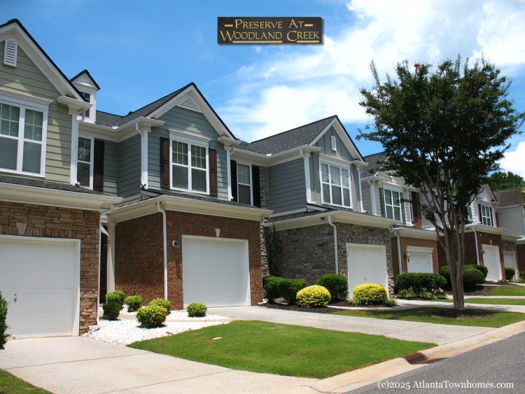 preserve at woodland creek townhomes in woodstock ga 4a