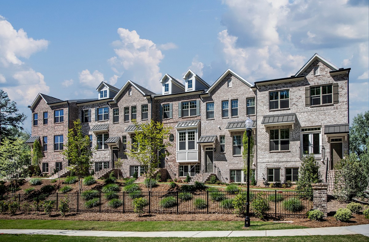 Peachtree Creek Township Exterior Shot Atlanta Townhomes